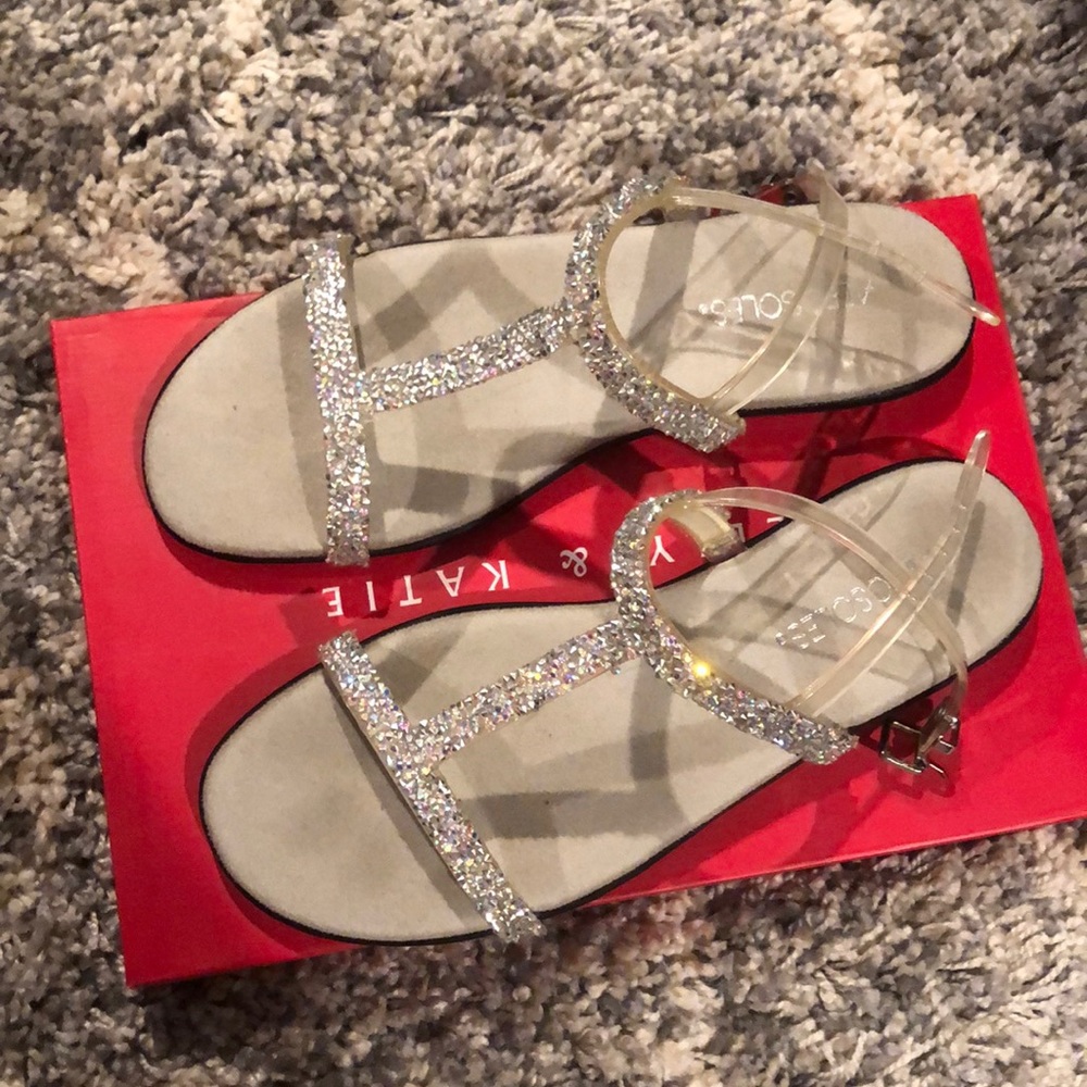 Silver sandals